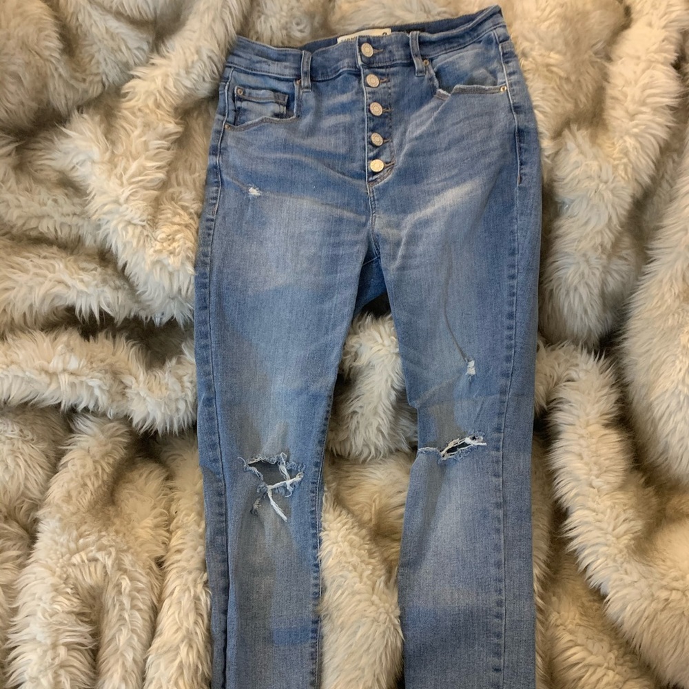 Super skinny high waisted jeans
